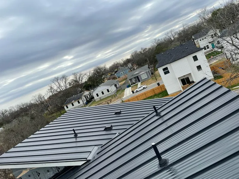 Standing seam metal roof panels with vents for Skylight Repair in Auburndale